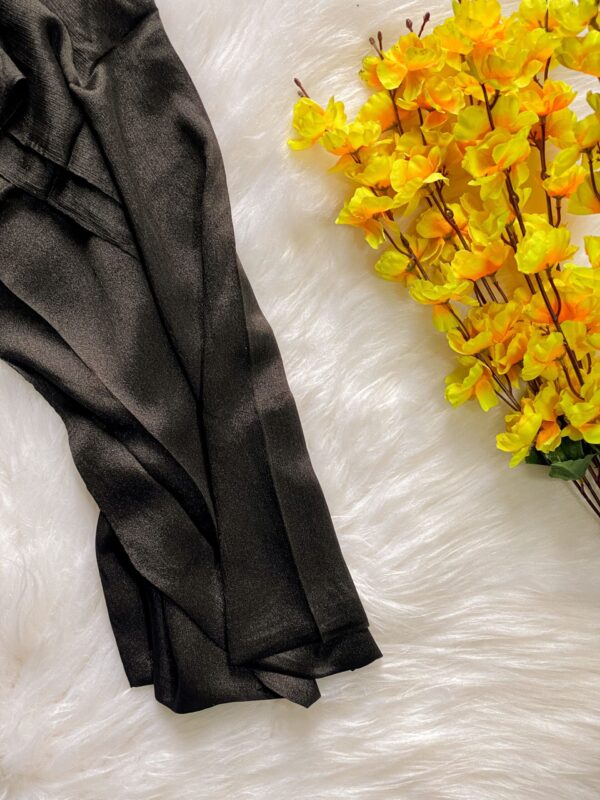 Satin Silk Hijab - Black