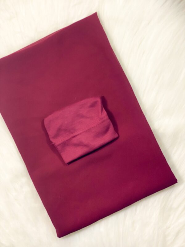 Hijab + Cap Set - Burgandy