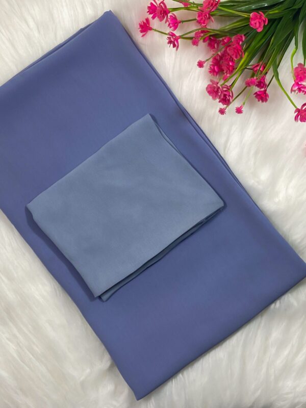 Hijab + Naqab Set - Steel Blue
