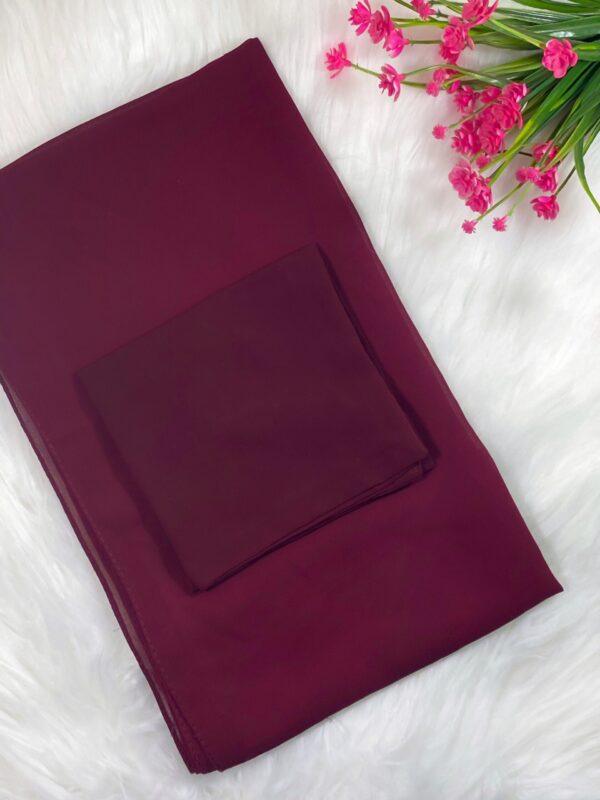 Hijab + Naqab Set - Burgandy