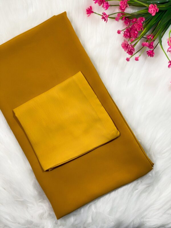 Hijab + Naqab Set - Mustard Yellow