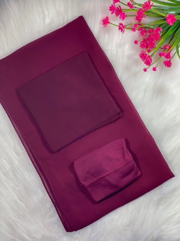 Hijab With Naqab & Cap Set - Color Name