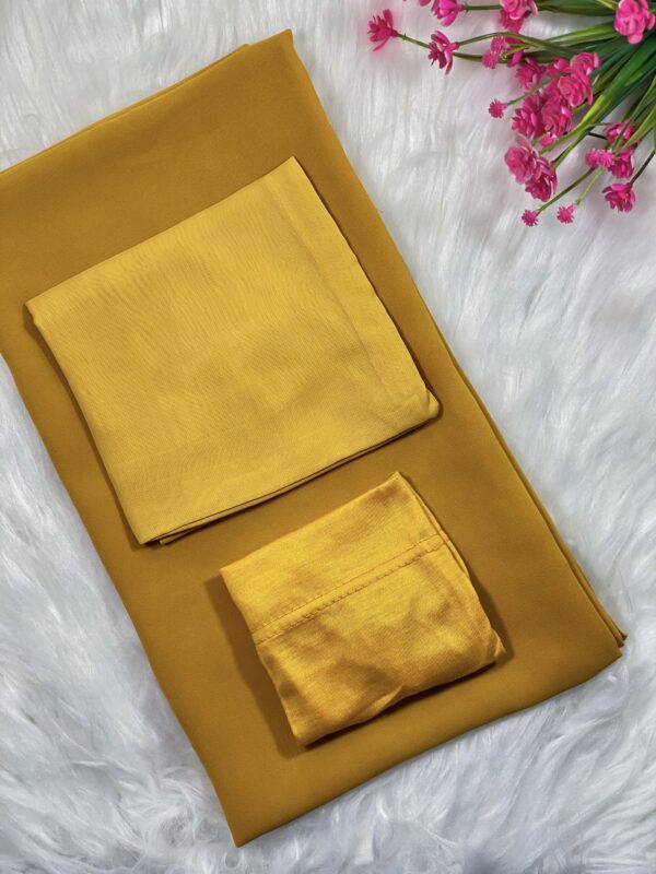 Hijab With Naqab & Cap Set - Color Name