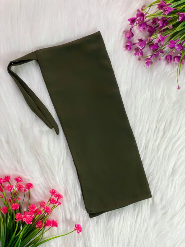 Tie Back Naqab - Olive Green