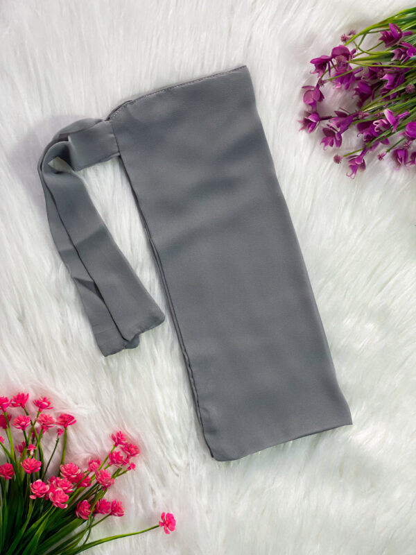 Tie Back Naqab - Dark Grey
