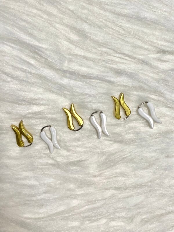 Glider Pins - Golden & White