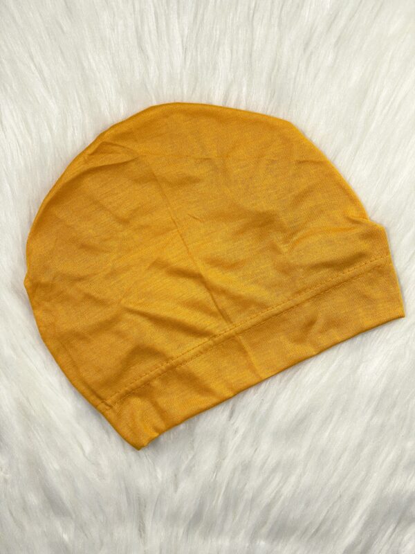 Elastic Inner Hijab Cap - Mustard Yellow