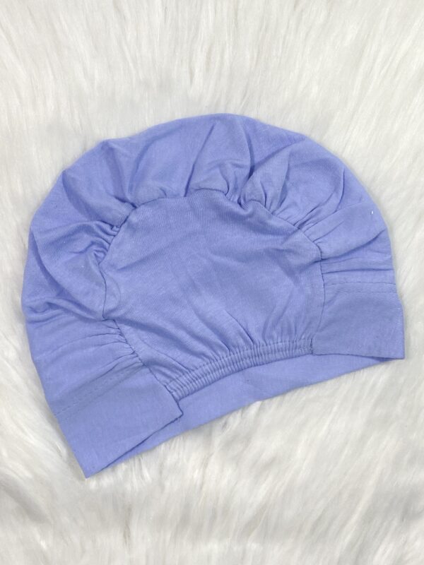 Elastic Inner Hijab Cap - Steel Blue - Image 2