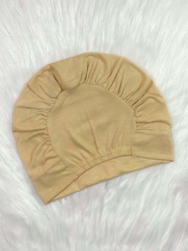 Elastic Inner Hijab Cap - Dark Salmon - Image 2