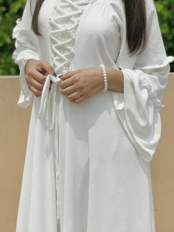 White Blossom Flare Dress - Image 3